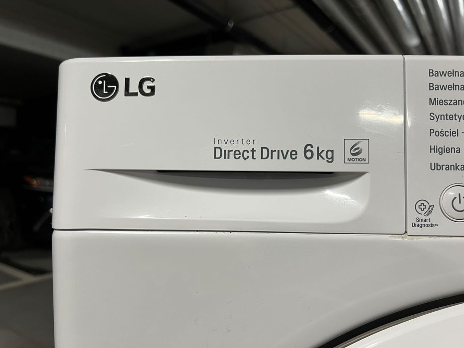 Pralka LG Inverter Direct Drive 6kg | cicha | 44 cm głębokości