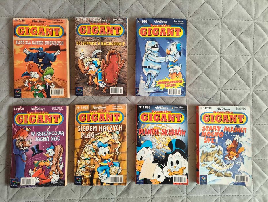 Kaczor Donald – 57 komiksów | Gigant, MegaGiga, Mamut | 1992–2014