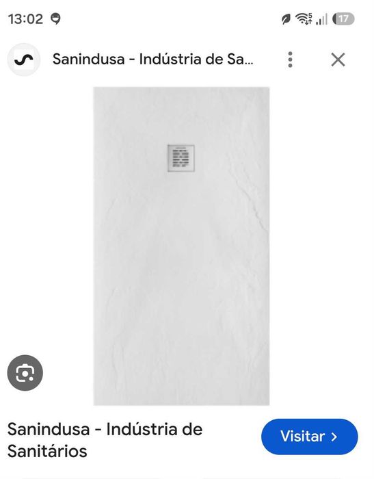 Base duche branca Sanindusa Marina stonit_2.00m x 70cm_NOVA_120€