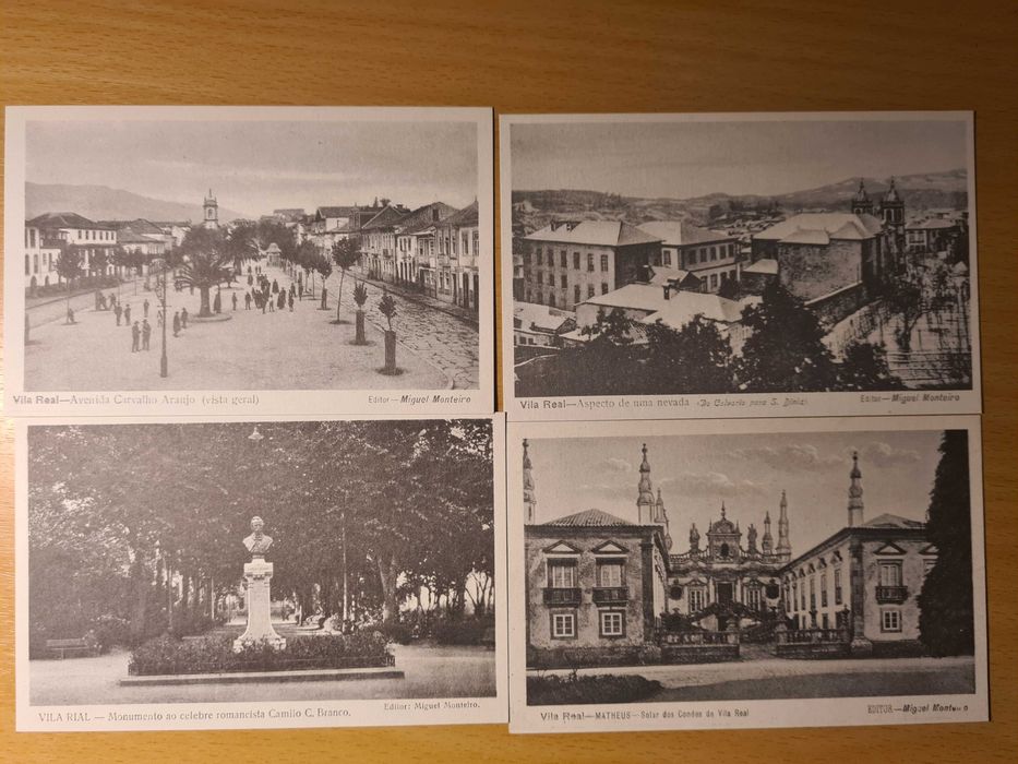 8 postais antigos de Vila Real, Miguel Monteiro (reedição)