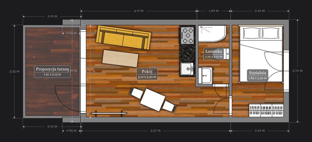 Domek mobilny, nowy, całoroczny, dostępny od ręki,