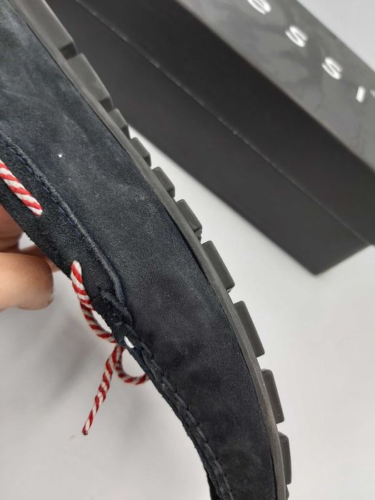 Buty mokasyny NESSI skóra naturalna  granatowe rozmiar 36