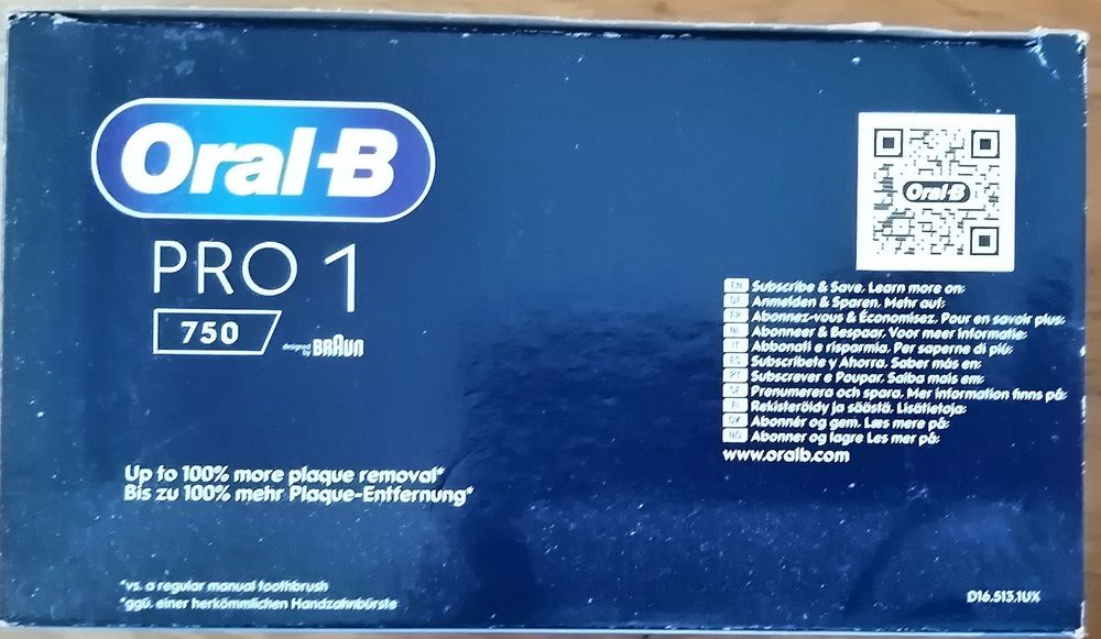 Escova de dentes elétrica Pro Series 1 ORAL-B- nova, 2 anos garantia