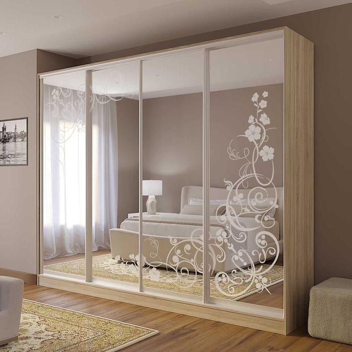 Шафа купе 220х240х60 алюмінієва система