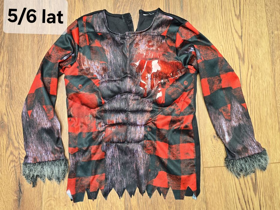 Bluzka wilk wilkołak strój przebranie bal karnawał 110- 116, 5-6 lat