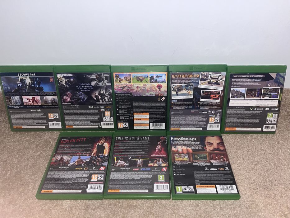 8 gier na xbox one w stanie bardzo dobrym