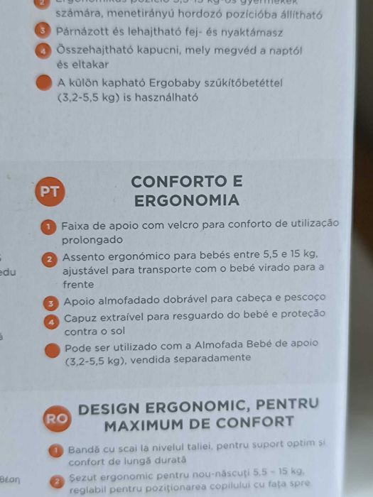 Mochila porta-bebé, Ergobaby 360.