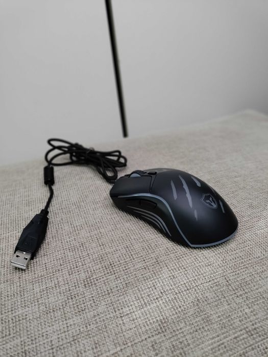 Myszka Gamingowa Battletron Led Usb Pc Ps Black Tiger