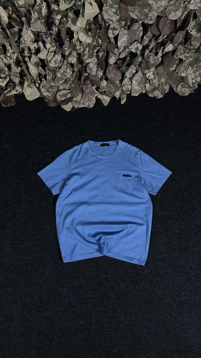 Prada black tag tee футболка