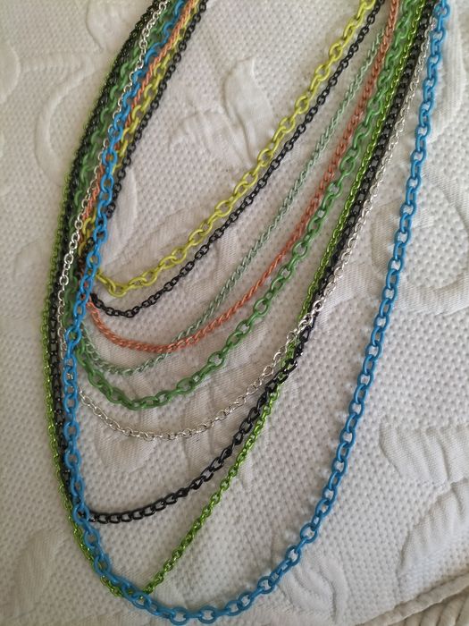 Conjunto colar+pulseira novo