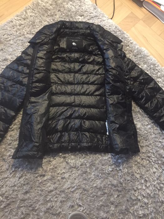 Zara kurtka naturalny puch