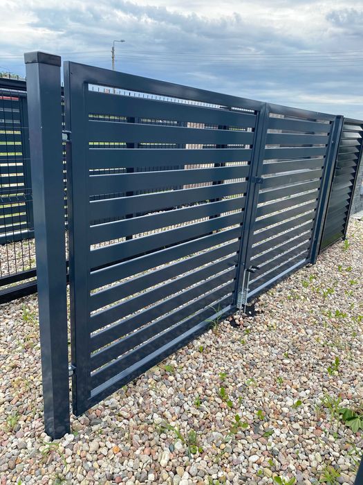 Ogrodzenia panelowe panel bramy furtki słupki płot palety