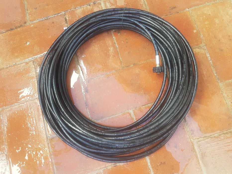 Mangueira de 40m - limpeza de tubos - 120bar - duas horas de uso