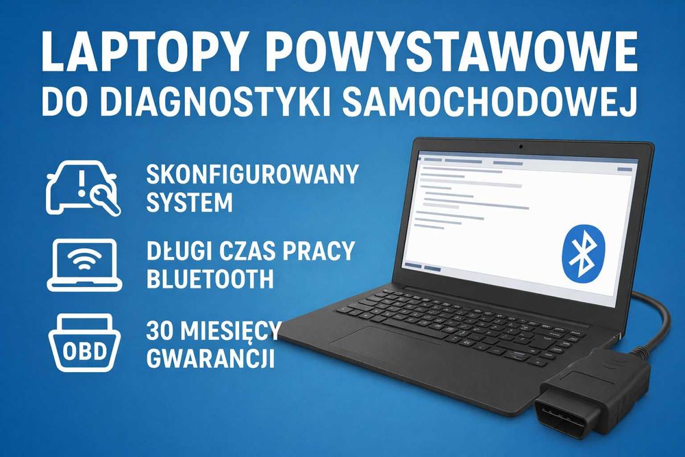 Laptop pod OBD / diagnostykę auta – długi czas pracy, gwarancja