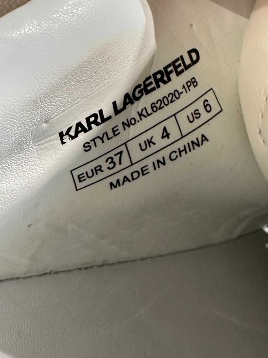 buty damskie trampki skórzane karl lagerfeld elektra 37