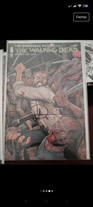 The Walking Dead - The Whisperer arc autografados com certificado