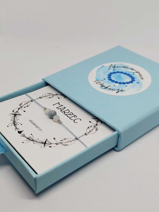 Bransoletka urodzinowa "Marzec" Mini