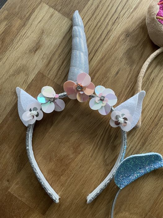 Claires 3 x Opaska do włosów dla dziewczynki Unicorn