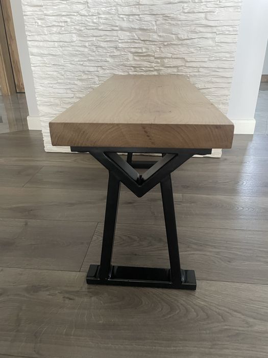 Stolik kawowy z litego dębu loft