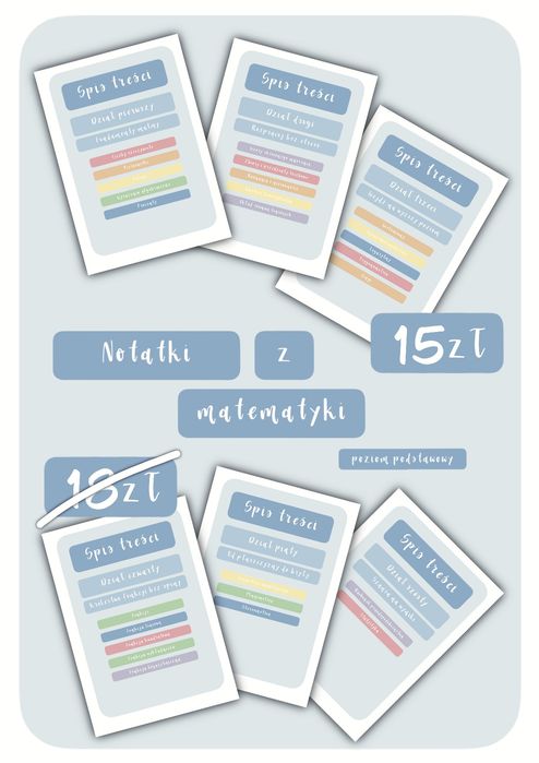 Notatki z matematyki PDF - poziom podstawowy