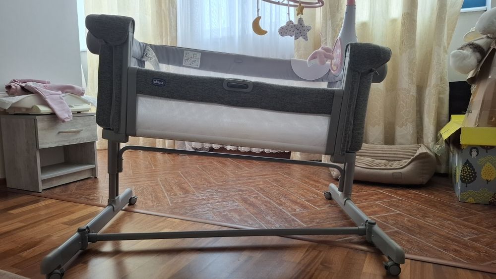 Дитяче ліжко Chicco Next2Me Magic Evo + матрац + мобіль
