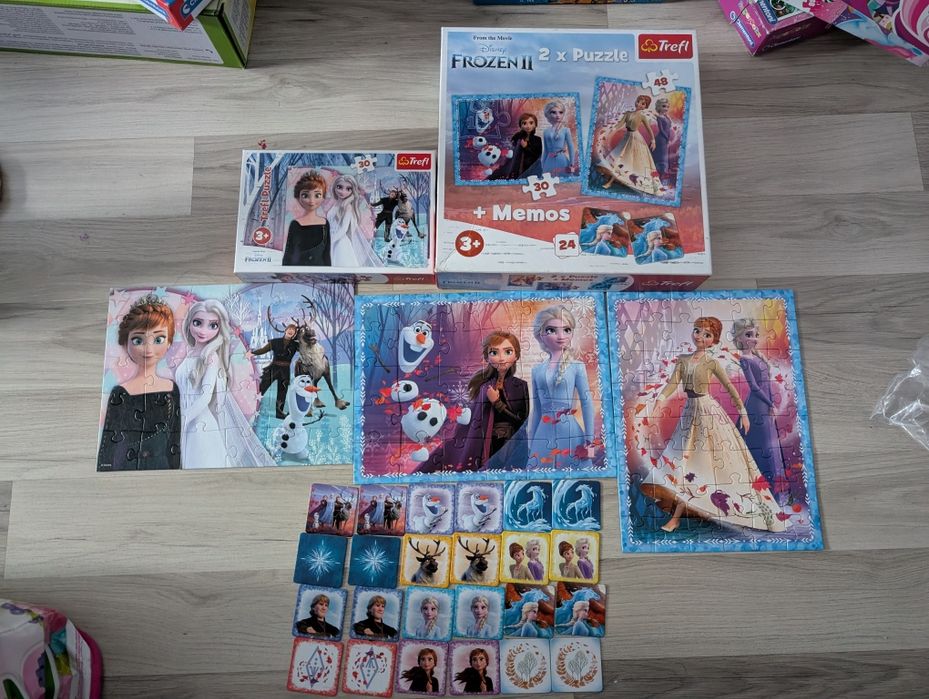 Frozen kraina lodu  puzzle memo