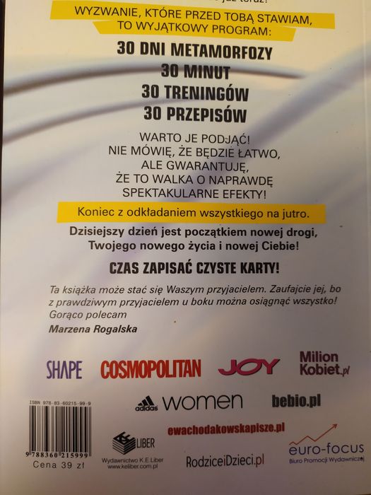 DVD z Ewą Chodakowską ćwiczenia na dvd + książka