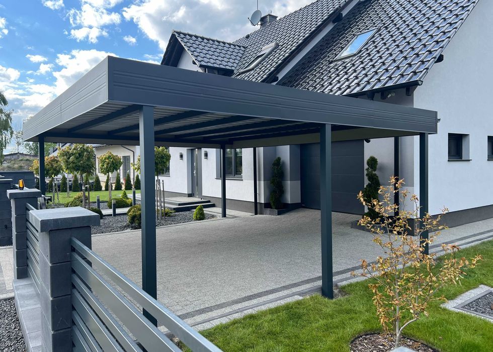 Wiata 6x6 - wiata samochodowa garażowa dwustanowiskowa pod wymiar