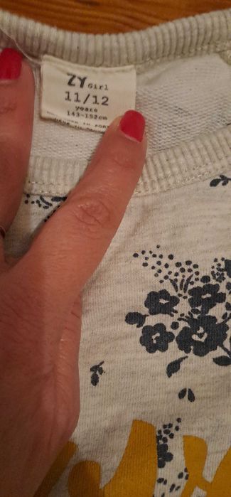 Camisola cinzenta Zippy 12 anos