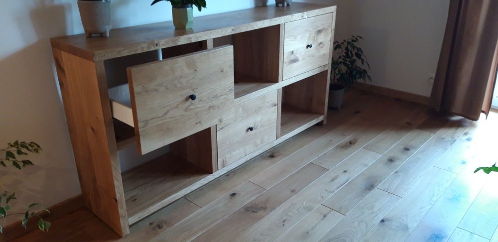 Duża komoda dębowa