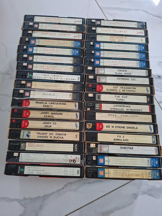 Kasety vhs używane 59szt