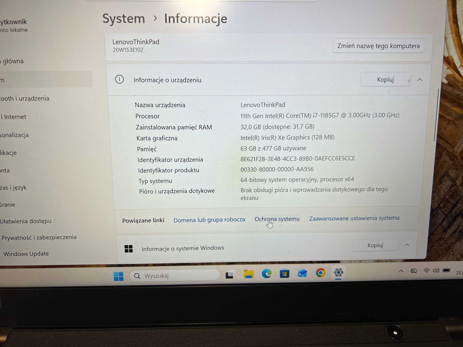 Lenovo ThinkPad T14 Gen 2 | i7-1185G7 | 32GB RAM | 512GB SSD | Win 11 Pro | Stan Super