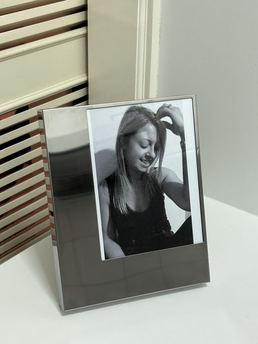 Porta fotos cromado