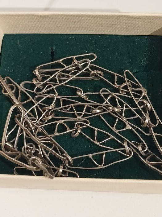 Naszyjnik srebrny , łańcuszek Orno