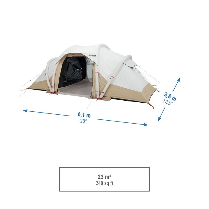Tenda de Campismo Insuflável Air Seconds 4.2 Fresh & Black, 4