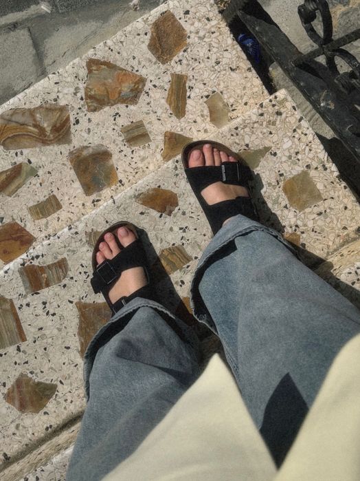 Біркенштоки сірі, чорні, беж, білі та беж з камінцями 36-40 розміри