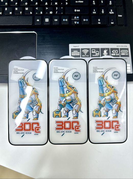 Захисне скло на айфон iphone преміум Monkey King ESD+ 5S Glass