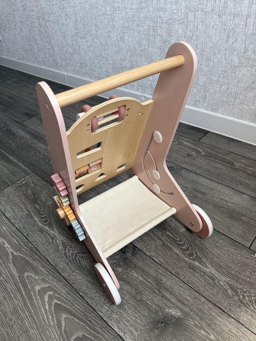 Дитячі ходунки-каталка Viga Toy PolarB з бізібордом