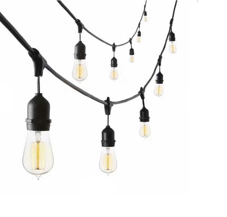 Ozdobna Girlanda Ogrodowa LED E27 5M na 10 żarówek 220V Sznur