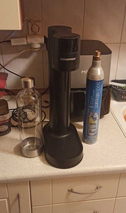 Saturator do wody Aquaphor Pearl + Butelka + Nabój | STAN BDB