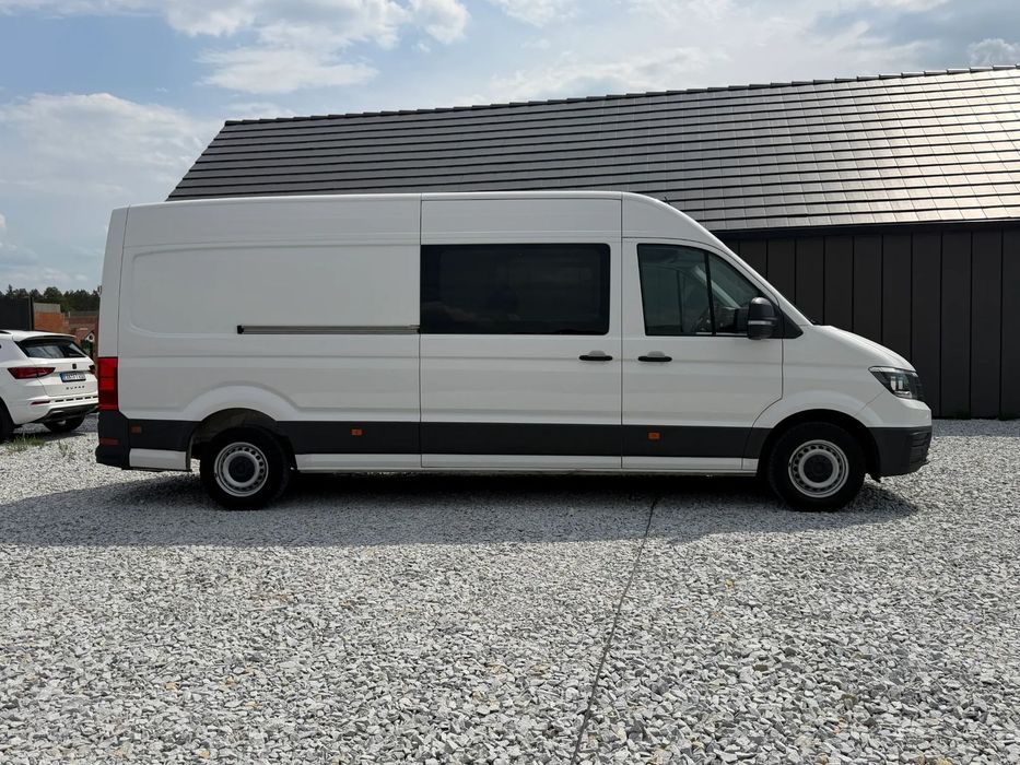 Volkswagen Crafter 2.0 TDI 177 KM Brygadówka 5 osobowa L4H2  Klima Kamera CarPlay Navi HAK L3H2 Maxi Long Sprinter Doka Brygadowy