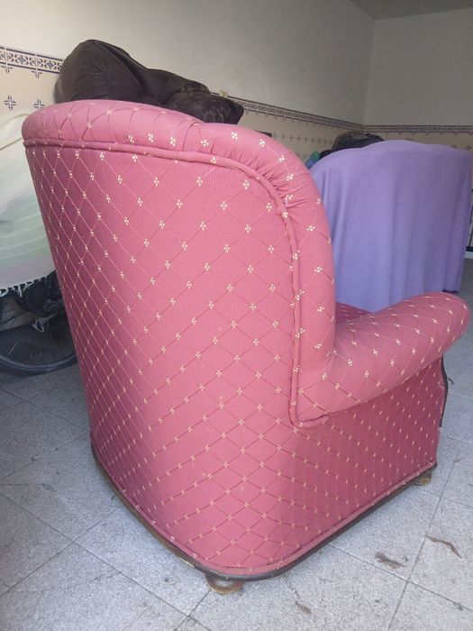 Conjunto de sofá e 2 poltronas usados