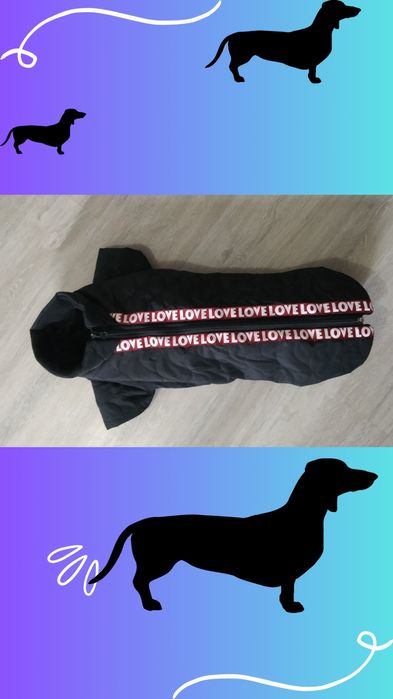 Такса курточка дощовик одяг для собак