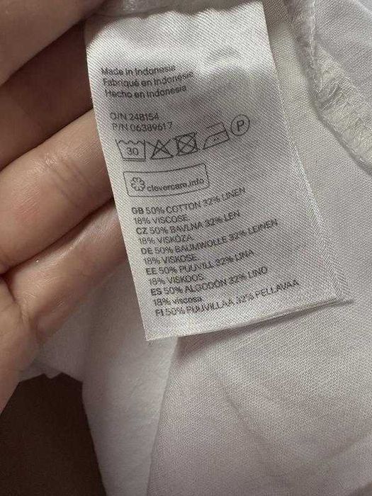 Дуже гарна сорочка, блуза H&M білосніжка розмір XS-S