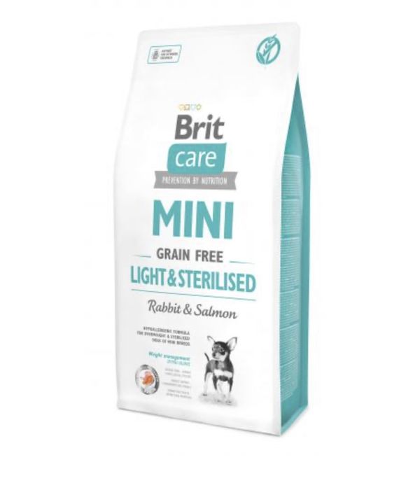Brit Care GF Mini Light & Sterilised дорослих собак дрібних порід 7 кг