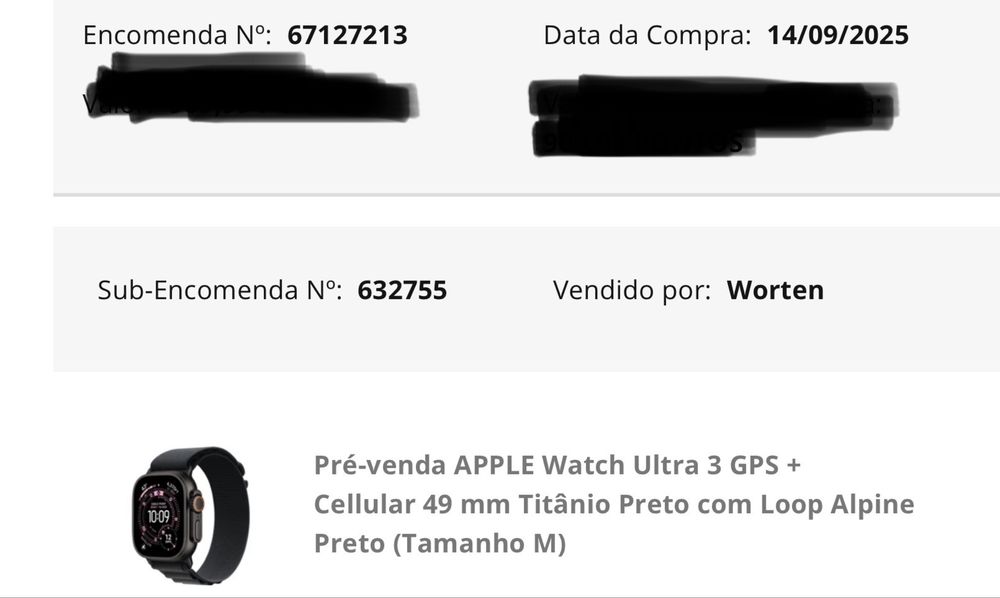 Apple Watch Ultra 3  - VENDO - COM GARANTIA