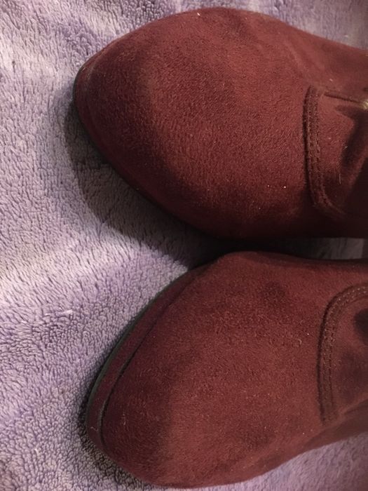 Graceland botki szpilki bordowe 40