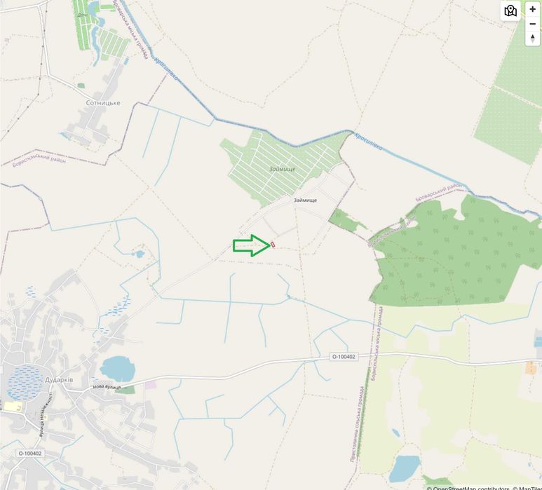 Земельна ділянка 15 соток під забудову с.Займище, Бориспільський район