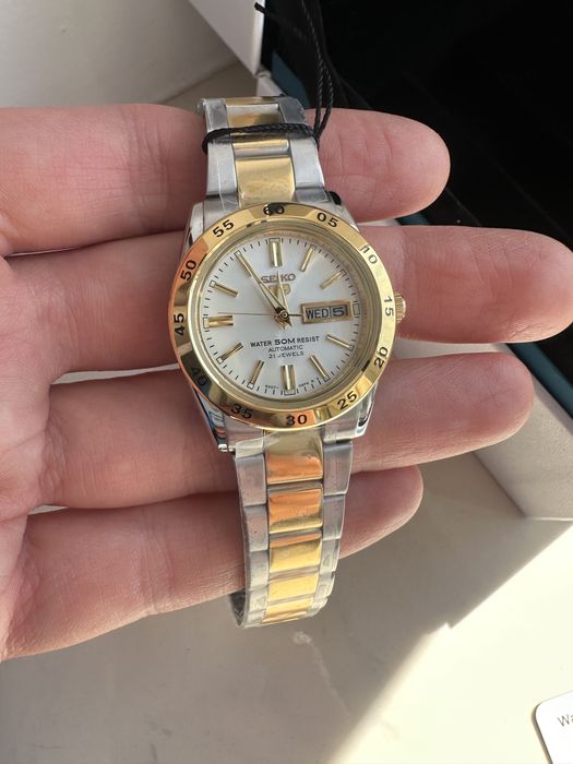 Zegarek damski elegancki klasyczny złoto - srebrny Seiko SYMG42K1