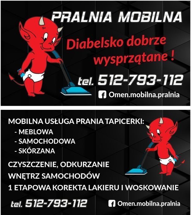 Pranie tapicerki meblowej i samochodowej 24/7/365